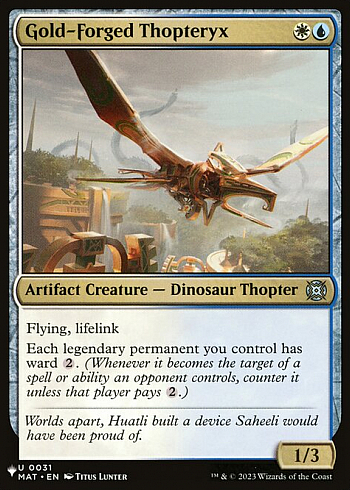 Gold-Forged Thopteryx