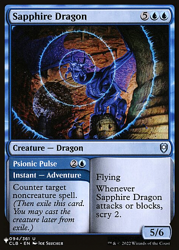 Sapphire Dragon // Psionic Pulse