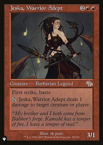 Jeska, Warrior Adept
