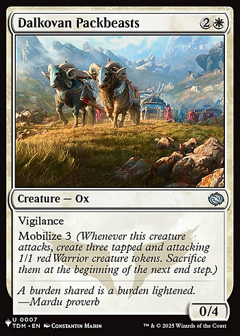 Dalkovan Packbeasts