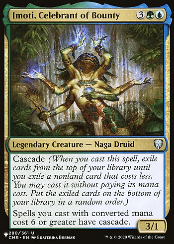 Imoti, Celebrant of Bounty