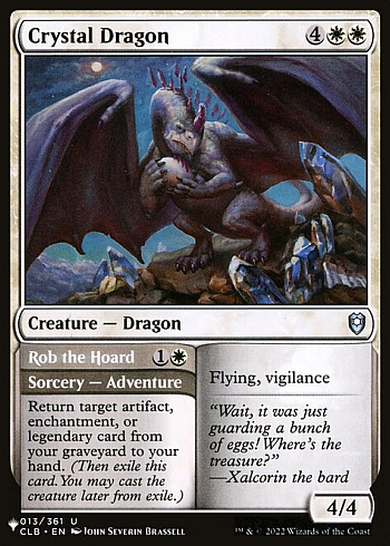 Crystal Dragon // Rob the Hoard