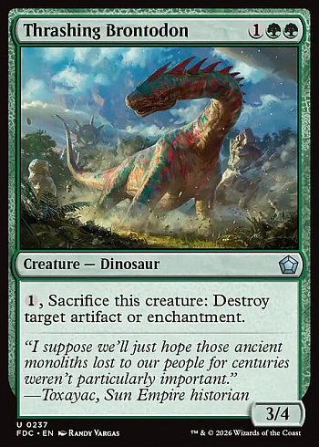 Thrashing Brontodon
