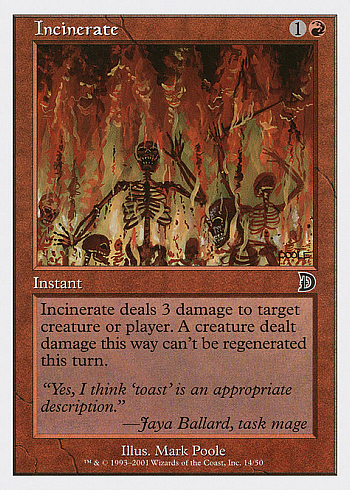 Incinerate