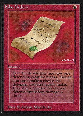 False Orders
