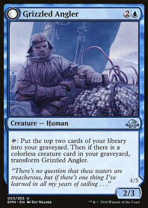 Grizzled Angler // Grisly Anglerfish