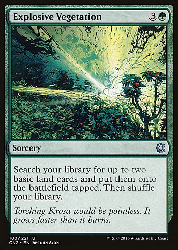 Explosive Vegetation