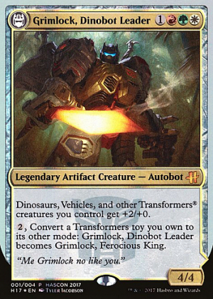 Grimlock, Dinobot Leader // Grimlock, Ferocious King