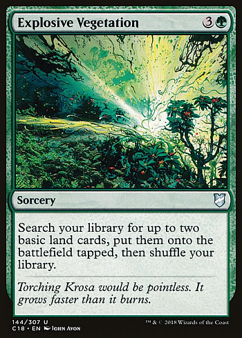 Explosive Vegetation