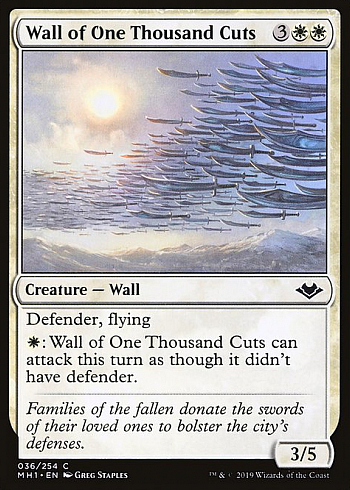 Wall of One Thousand Cuts
