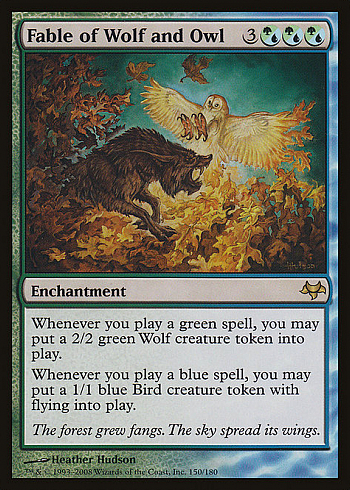 Fable of Wolf and Owl