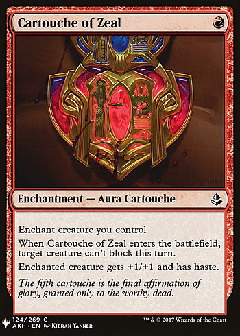 Cartouche of Zeal