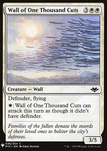 Wall of One Thousand Cuts
