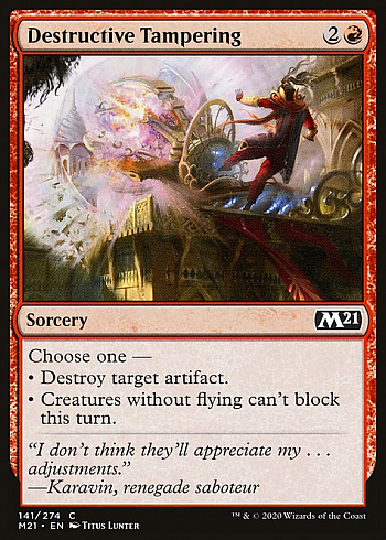 Destructive Tampering