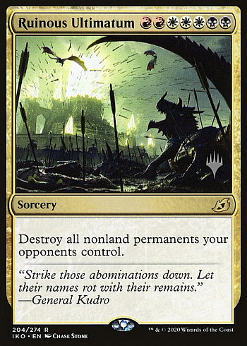Ruinous Ultimatum