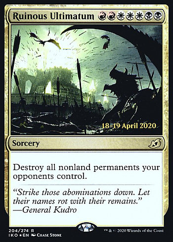 Ruinous Ultimatum