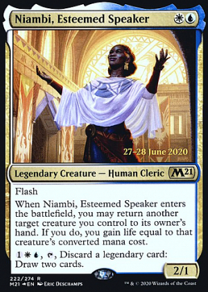 Niambi, Esteemed Speaker