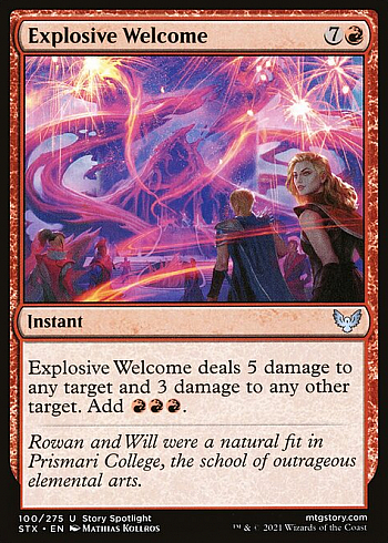 Explosive Welcome