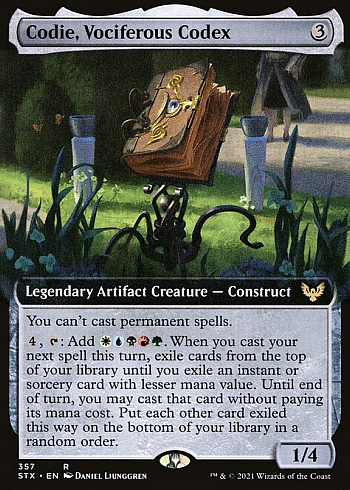 Codie, Vociferous Codex
