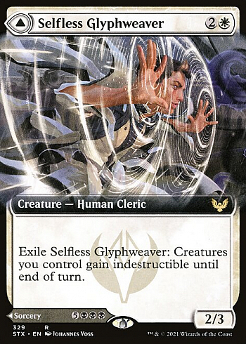 Selfless Glyphweaver // Deadly Vanity