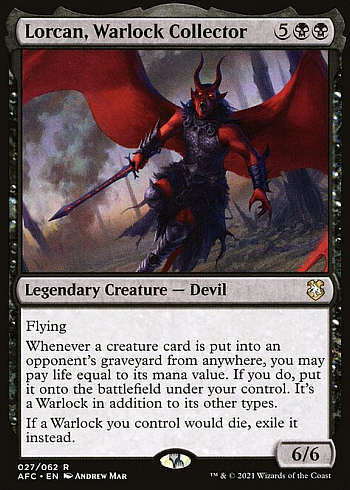 Lorcan, Warlock Collector