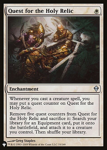 Quest for the Holy Relic