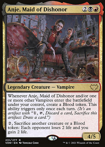 Anje, Maid of Dishonor