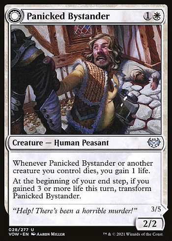 Panicked Bystander // Cackling Culprit