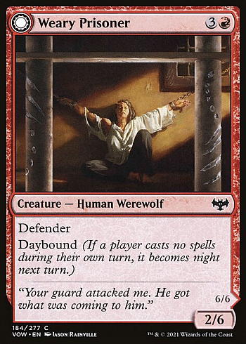 Weary Prisoner // Wrathful Jailbreaker