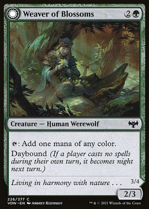 Weaver of Blossoms // Blossom-Clad Werewolf