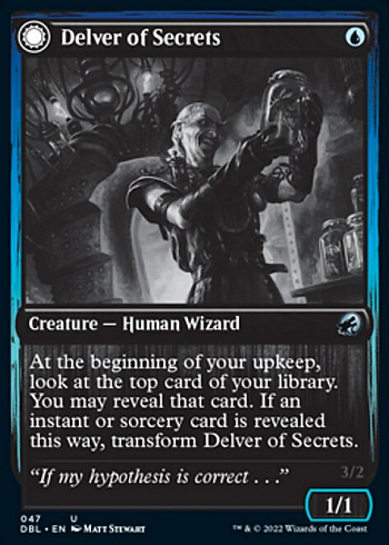 Delver of Secrets // Insectile Aberration