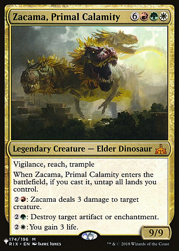 Zacama, Primal Calamity