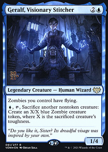 Geralf, Visionary Stitcher