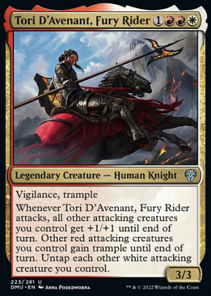Tori D'Avenant, Fury Rider