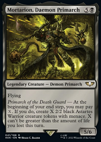 Mortarion, Daemon Primarch