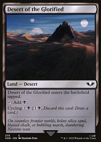 Desert of the Glorified