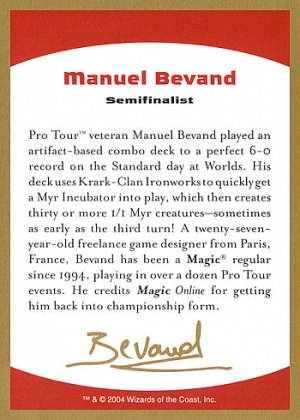 Manuel Bevand Bio