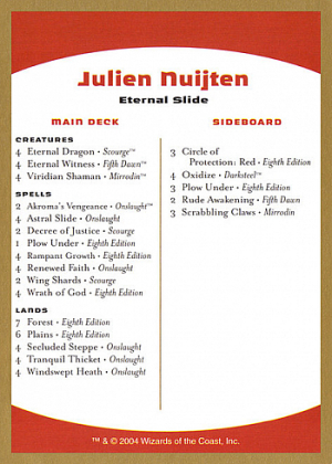 Julien Nuijten Decklist