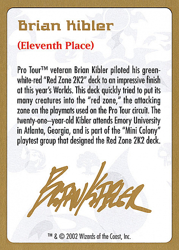 Brian Kibler Bio