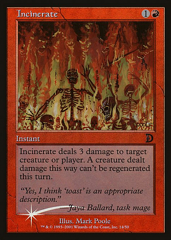 Incinerate