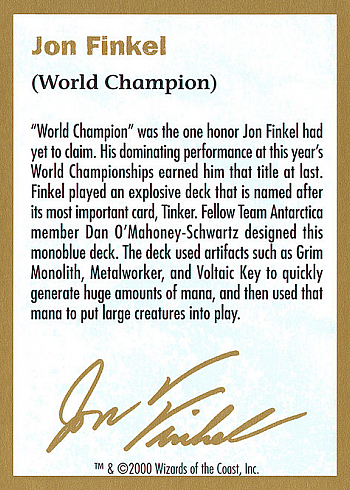 Jon Finkel Bio