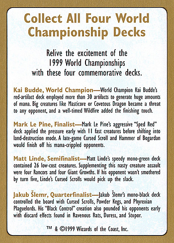 1999 World Championships Ad