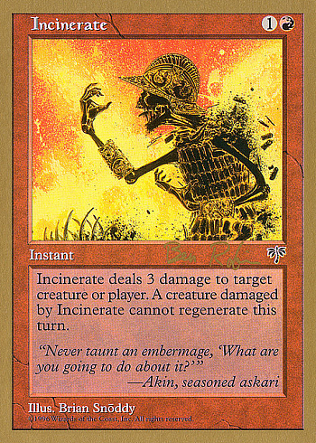 Incinerate