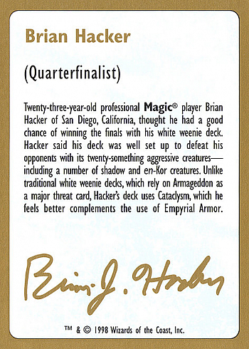 Brian Hacker Bio