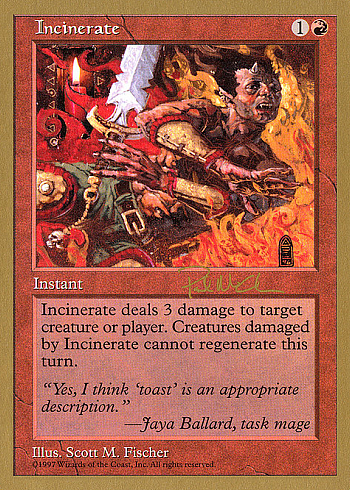 Incinerate