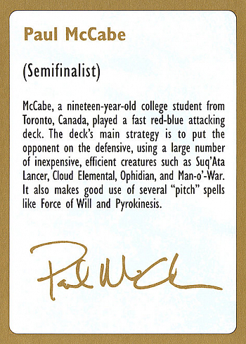 Paul McCabe Bio