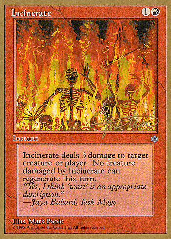 Incinerate
