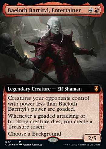 Baeloth Barrityl, Entertainer