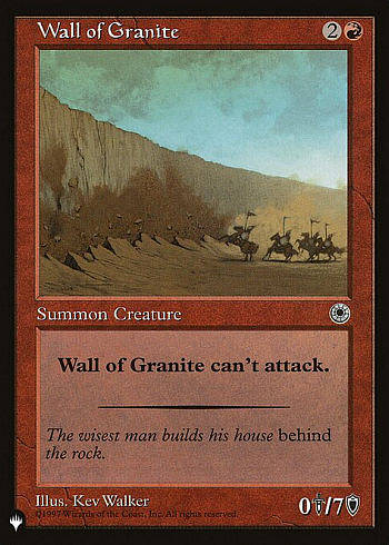 Wall of Granite