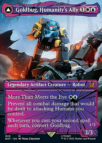 Goldbug, Humanity's Ally // Goldbug, Scrappy Scout
